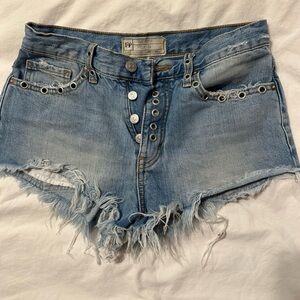 Free people cut off denim shorts
